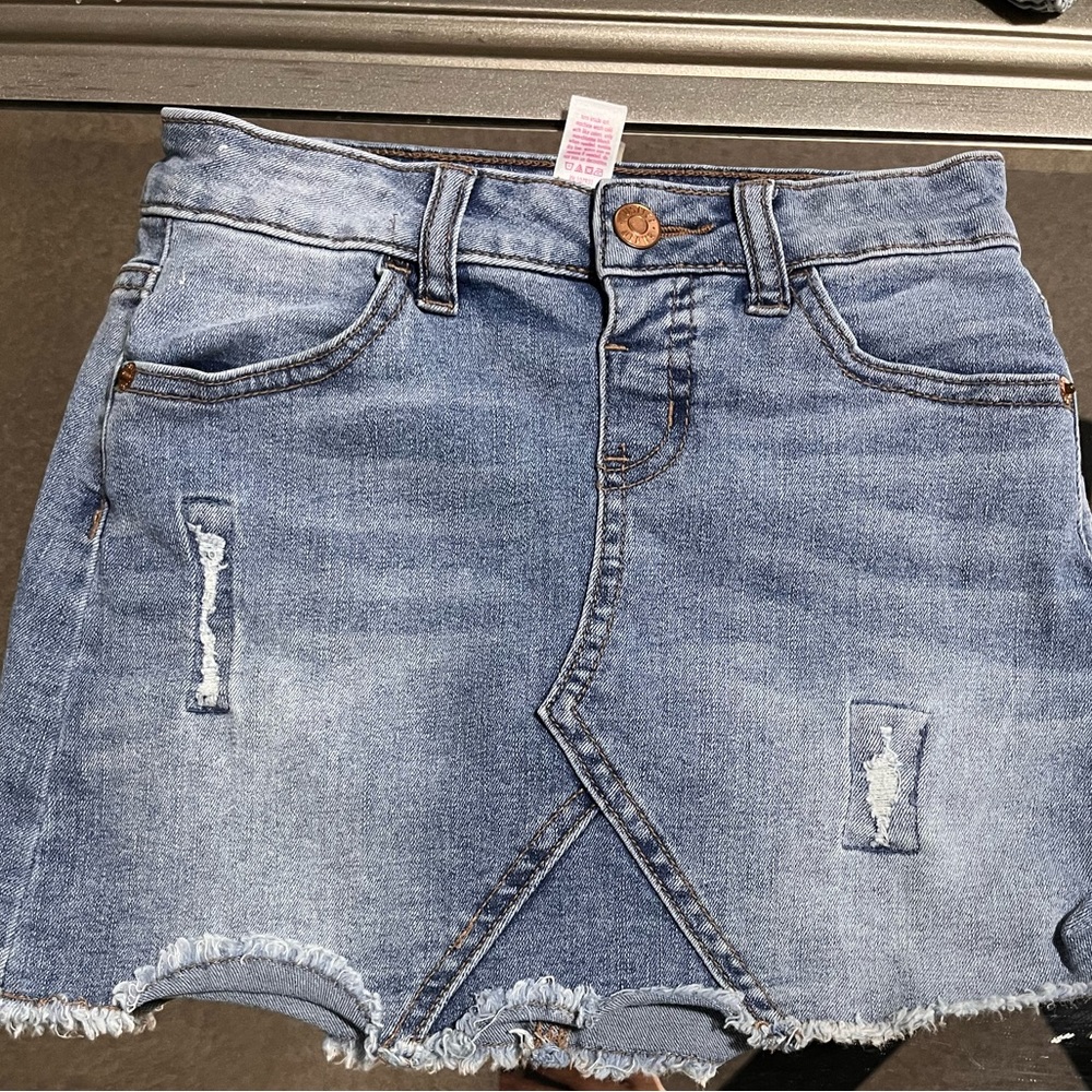 Justice denim skirt